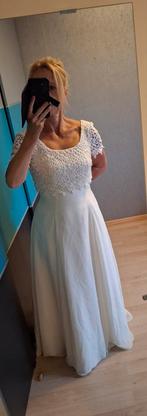 Création Jolie Trouwjurk Maat 38, Kleding | Dames, Trouwkleding en Trouwaccessoires, Trouwjurk, Wit, Ophalen of Verzenden, Zo goed als nieuw