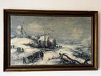 Schilderij Jan Brueghel de oude, Winterlandschap., Antiek en Kunst, Ophalen