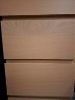 Malm ladenkast met 6 lades en spiegel, Huis en Inrichting, Ophalen, 50 tot 100 cm, Zo goed als nieuw, 3 of 4 laden