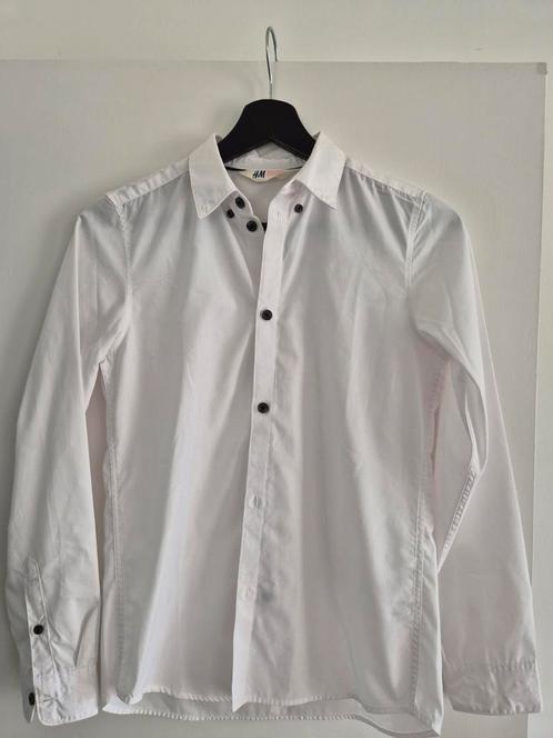 Wit H&M overhemd, maat 152, Kinderen en Baby's, Kinderkleding | Maat 152, Zo goed als nieuw, Jongen, Overhemd of Blouse, Ophalen of Verzenden
