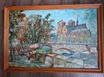 Schilderij Notre Dame Parijs vanaf de Seine, Ophalen
