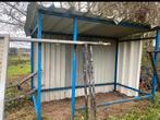 Stalen frame met damwand bekleed, Ophalen