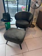 Woood fauteuil met voetenbankje, Huis en Inrichting, Fauteuils, Ophalen of Verzenden, Zo goed als nieuw, 50 tot 75 cm
