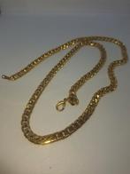 18K Vergulde Heren Ketting - 60 cm, Sieraden, Tassen en Uiterlijk, Kettingen, Nieuw, Ophalen of Verzenden, Goud, Overige materialen