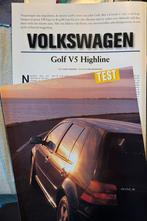 Test 1997 Volkswagen Golf V5 Highline, Verzenden, Zo goed als nieuw, Auto's