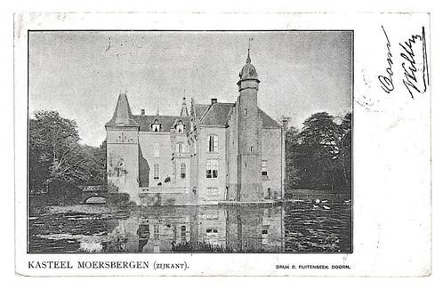 976393 Doorn Utr 1903 Kasteel Moersbergen Postzegel afgew, Verzamelen, Ansichtkaarten | Nederland, Gelopen, Utrecht, 1960 tot 1980