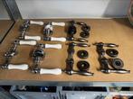 Brocante klinken 4x porselein Wit, 3x ijzer, Ophalen of Verzenden