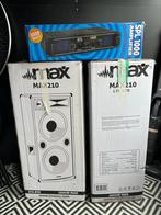 Max 2 disco speakers met versterker, Audio, Tv en Foto, Luidsprekers, Overige merken, Zo goed als nieuw, Ophalen