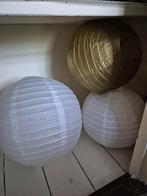 Papieren lampionnen, Ophalen, Wit, Rond, Zo goed als nieuw