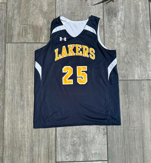 Under Armour Lakers Basketball Jersey – Navy #25 | Maat 14, Sport en Fitness, Basketbal, Zo goed als nieuw, Kleding, Verzenden