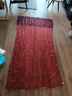 Vitrage rood 2 stuks, Ophalen, Rood, 100 tot 150 cm, 200 cm of meer