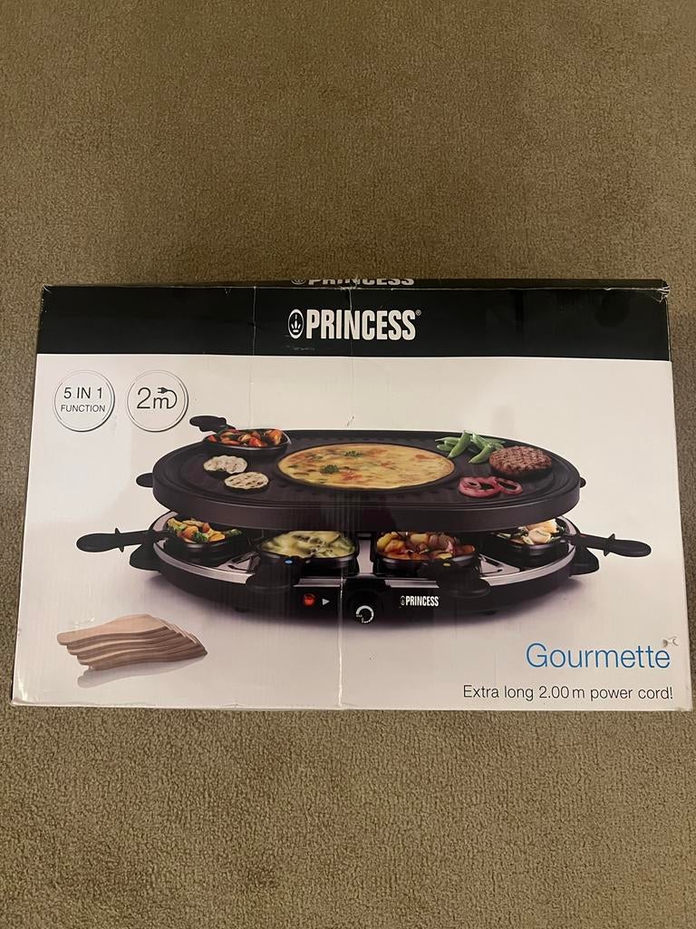 Princess Gourmetstel - Zo goed als nieuw!, Witgoed en Apparatuur, Gourmetstellen, Zo goed als nieuw, 4 t/m 7 personen, Ophalen of Verzenden