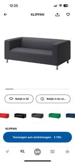 Ikea Klippan 2-zits bankje in wit, Huis en Inrichting, Ophalen, Wit, Tweepersoons, Zo goed als nieuw