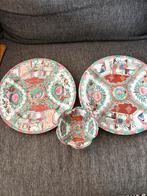 Set van 2 Chinees antieke borden + schaaltje  120,-€, Ophalen of Verzenden