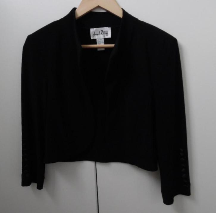 Joseph Ribkoff zwarte bolero maat 34-36, Kleding | Dames, Truien en Vesten, Zo goed als nieuw, Maat 36 (S), Zwart, Ophalen of Verzenden