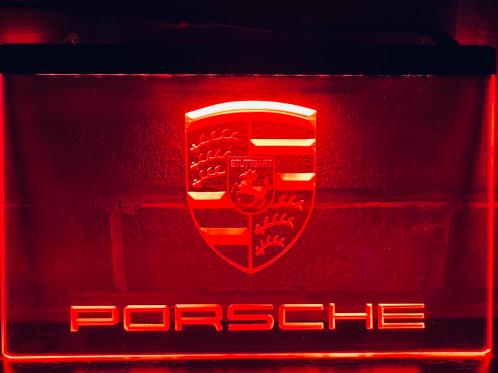 Led Lichtbord PORSCHE 3d neon look, Verzamelen, Merken en Reclamevoorwerpen, Nieuw, Lichtbak of (neon) lamp, Ophalen of Verzenden