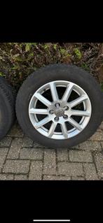Mooie schadevrije Audi Velgen met Winterbanden 225/55 R16, Gebruikt, 16 inch, Banden en Velgen, Personenwagen