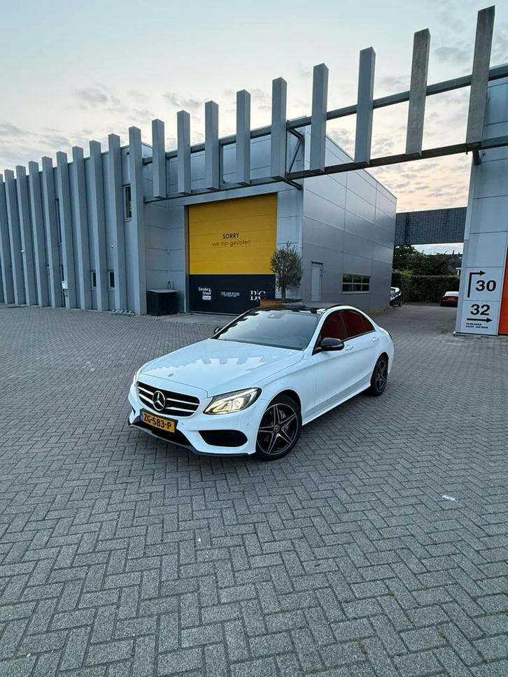 Mercedes-Benz C-Klasse C180 156pk 9G-TRONIC 2018 Wit (Night), Auto's, Mercedes-Benz, Particulier, C-Klasse, ABS, Achteruitrijcamera