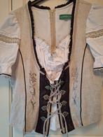 Trachten top blouse dirndl oktoberfeest, Kleding | Dames, Ophalen, Overige typen, Blauw, Maat 42/44 (L)