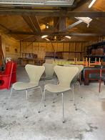 Arne Jacobsen Fritz Hansen series 7 vlinderstoelen vintage, Ophalen, Gebruikt, Vier