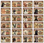 Honden Retro Vintage Metalen Bord Plaat Hond Waak Waken, Verzenden, Nieuw