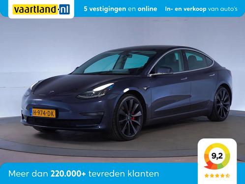 Tesla Model 3 Performance AWD 75 kWh [leer adaptive cruise c, Auto's, Tesla, Bedrijf, Te koop, Model 3, ABS, Achteruitrijcamera