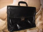 Tony Perotti zwart lederen aktentas aktetas, Zwart, Aktetas of Boekentas, Ophalen of Verzenden, Leer