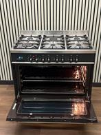 Luxe M-System Fornuis antraciet 6 pits multi oven 90 cm, Witgoed en Apparatuur, Fornuizen, Fornello Esperta, Ophalen of Verzenden
