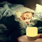 LED mini-kleurwisselend oplaadbaar nachtlampje camping lamp, Minder dan 50 cm, Nieuw, Ophalen of Verzenden, Hout