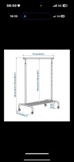 Kledingrek rigga, Kleding | Dames, Kledingrekken, Ophalen, Met wielen, Zo goed als nieuw