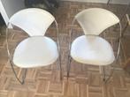 Arrben design stoelen 4 x, Ophalen, Gebruikt, Wit, Leer