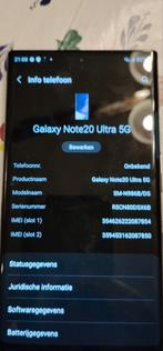 Samsung Galaxy Note 20 Ultra 5G - Wegens overlijden, Telecommunicatie, Mobiele telefoons | Samsung, Galaxy Note 20, Gebruikt, Zwart
