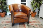 schapenleren fauteuil, Huis en Inrichting, Ophalen, Gebruikt, Leer