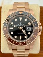 Rolex GMT-Master II Root Beer Full-Set, Ophalen, Zo goed als nieuw, Goud, Rolex