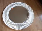 Space age design jaren 70 spiegel wit kunststof 90 cm retro, Huis en Inrichting, Woonaccessoires | Spiegels, Gebruikt, Rond, ?