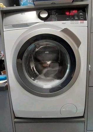 AEG Lavamat 8000 wasmachine, Let op! Geluid bij centrifuger, Witgoed en Apparatuur, Wasmachines, Gebruikt, Voorlader, 8 tot 10 kg