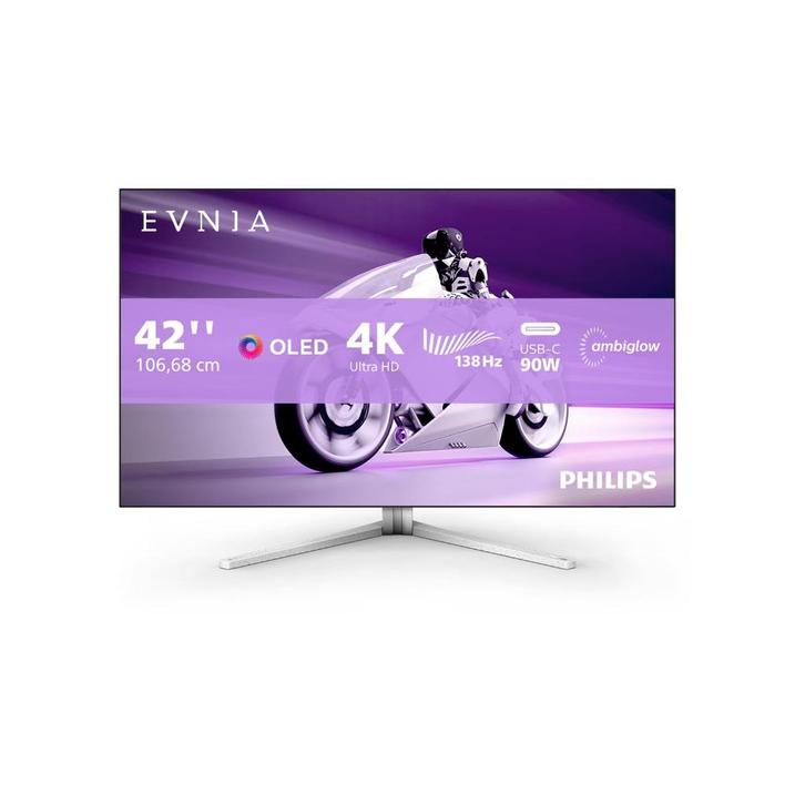 Philips Evnia 42M2N8900 - 4K OLED Gaming Monitor, Computers en Software, Monitoren, Refurbished, 101 t/m 150 Hz, DisplayPort, HDMI