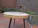 Bijzettafel, Huis en Inrichting, Tafels | Bijzettafels, Minder dan 55 cm, Gebruikt, Rond, Hout