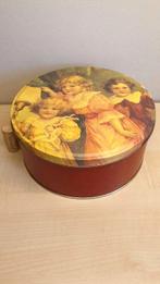 Blik, koektrommel, hoogte 9 cm, diameter 20 cm, Ophalen of Verzenden, Gebruikt, Koek(jes)