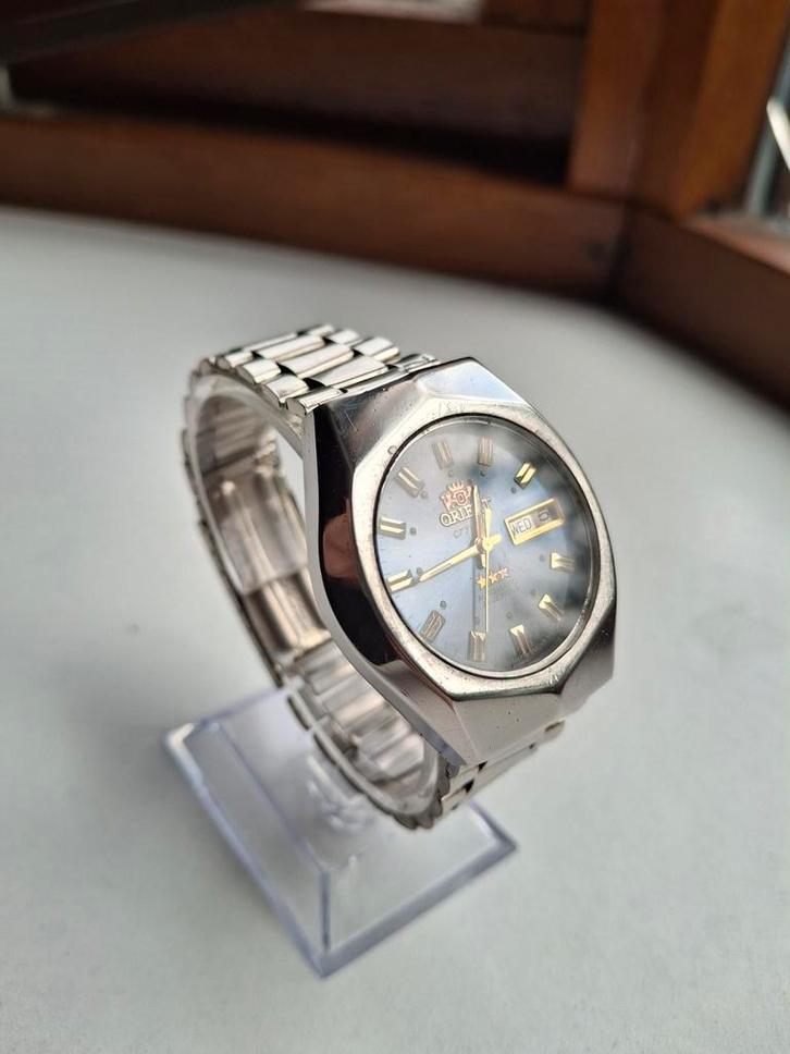 Vintage Orient automatisch, Sieraden, Tassen en Uiterlijk, Sporthorloges, Zo goed als nieuw, Zilver, Verzenden