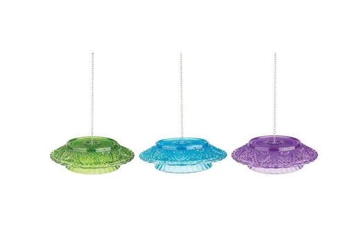 VOGEL VOEDERBEL GLAS 3 KLEUREN NIEUW, Tuin en Terras, Vogelhuisjes en Vogelbaden, Nieuw, Ophalen of Verzenden