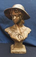 Art Nouveau Buste van vrouw 57.cm, Ophalen