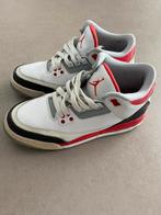 Jordan 3 fire red, Kleding | Heren, Ophalen of Verzenden, Wit, Zo goed als nieuw