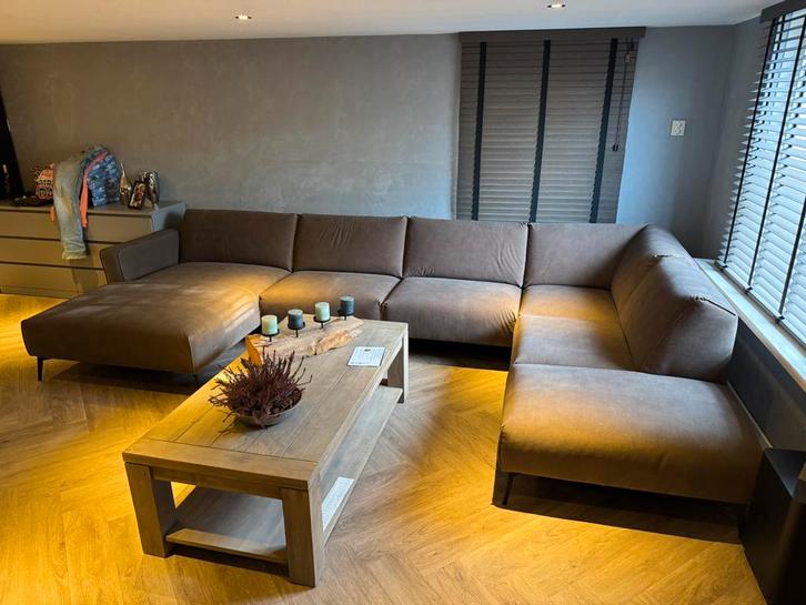 Mooie grote u bank. Zo goed als nieuw., Huis en Inrichting, Banken | Complete zithoeken, Zo goed als nieuw, Ophalen