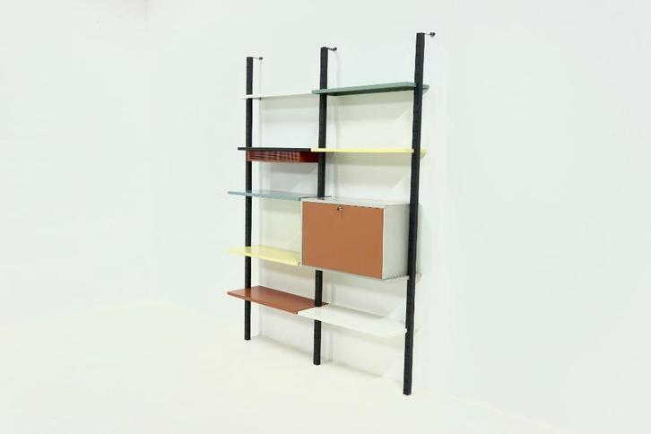 modulaire DEVO wandsysteem Coen de Vries Jaren 50 60 Design, Huis en Inrichting, Kasten | Wandmeubels, Gebruikt, 25 tot 50 cm