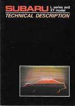 SUBARU L/XT dealerbrochure, Ophalen of Verzenden, Zo goed als nieuw, Overige merken