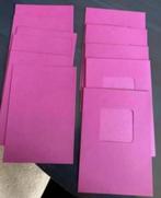 5x passe partout, passepartout kaart; paars vierkant venster, Ophalen of Verzenden, Nieuw, Overige thema's, Blanco kaart of Basiskaart