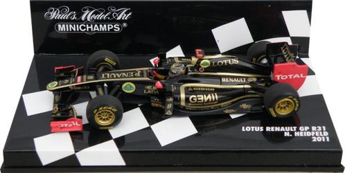 1:43 Lotus Renault GP R31 N Heidfeld 2011 Zeldzaam!, Hobby en Vrije tijd, Modelauto's | 1:43, Nieuw, Auto, MiniChamps, Ophalen of Verzenden