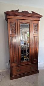 Mooie Art Nouveau Jugendstil woonkamer kasten-set, Ophalen, Gebruikt, Minder dan 150 cm, Met deur(en)