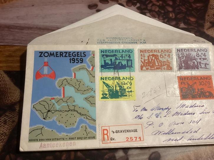 No6079 E38 aangetekend ´s-Gravenhage Heb ook van Nederland, Postzegels en Munten, Postzegels | Eerstedagenveloppen, Onbeschreven